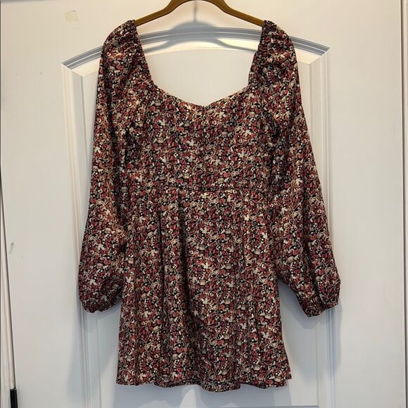 Lush Floral Long Sleeve Dress - Picture 4 of 6